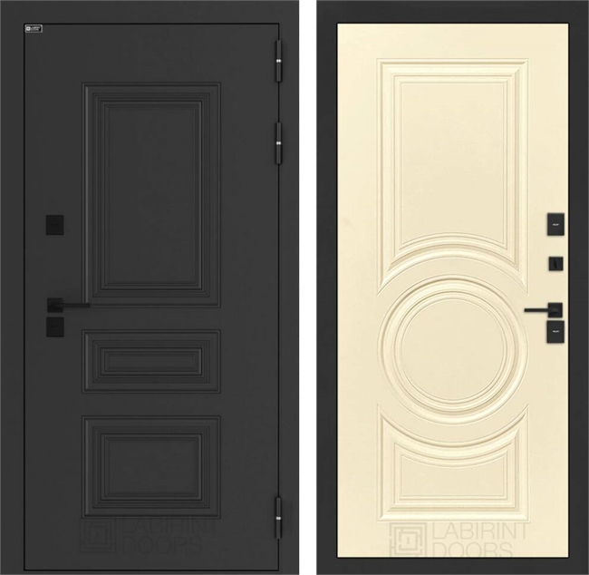 Входные двери Аляска лайт с терморазрывом 23 - Шампань софт 55589