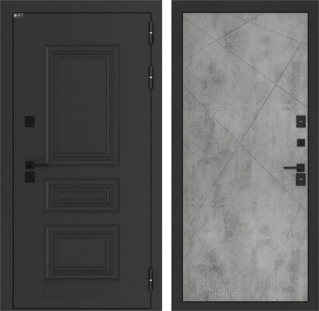 Входные двери Аляска лайт с терморазрывом 24 - Бетон светлый 55591