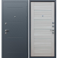 Входная металлическая дверь АСД Техно XN 99 Букле Графит | Дуб сонома светлый 15573