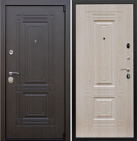 Входная металлическая дверь АСД Викинг Беленый дуб 15581