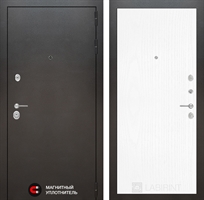 Входная металлическая дверь Лабиринт SILVER 07 - Белое дерево 1517872