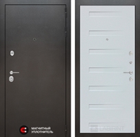 Входная металлическая дверь Лабиринт SILVER 14 - Дуб кантри белый горизонтальный 2430908