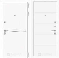 Входная металлическая дверь Лабиринт Лайн WHITE 13 - Белый софт 2480797