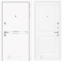 Входная металлическая дверь Лабиринт Лайн WHITE 11 - Белый софт 2480799