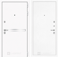 Входная металлическая дверь Лабиринт Лайн WHITE 07 - Белое дерево 2480801