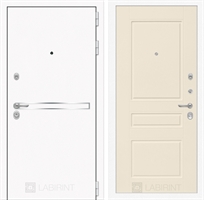 Входная металлическая дверь Лабиринт Лайн WHITE 03 - Крем софт 2480811