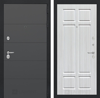 Входная металлическая дверь Лабиринт ART графит 08 - Кристалл вуд 2492787