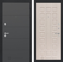 Входная металлическая дверь Лабиринт ART графит 04 - Беленый дуб 2496315