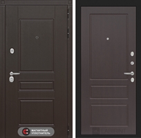 Входная металлическая дверь Лабиринт Мегаполис 03 - Орех премиум 2511781