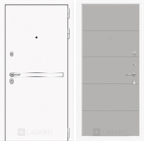 Входная металлическая дверь Лабиринт Лайн WHITE 13 - Грей софт 2534895
