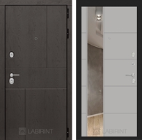 Входная металлическая дверь Лабиринт URBAN с Зеркалом 19 - Грей софт 2819891