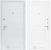 Входная белая дверь Лабиринт Трендо 11 - Белый софт 2941707