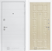 Входная белая дверь Лабиринт Трендо 12 - Беленый дуб 2942269