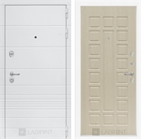Входная белая дверь Лабиринт Трендо 04 - Беленый дуб 2942270
