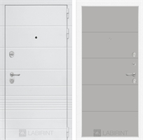 Входная белая дверь Лабиринт Трендо 13 - Грей софт 2942593