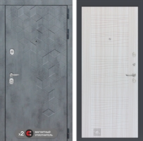 Входная металлическая дверь Лабиринт Бетон 06 - Сандал белый 2955881