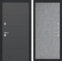 Входная металлическая дверь Лабиринт ART графит 21 - Бетон светлый 3232509