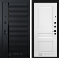 Входная металлическая дверь Лабиринт PIANO 03 - Белый софт 3709747