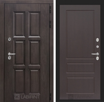 Входная металлическая дверь с Терморазрывом Лабиринт Лондон 03 - Орех премиум 3796367