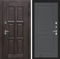 Входная металлическая дверь с Терморазрывом Лабиринт Лондон 11 - Графит софт 3797269