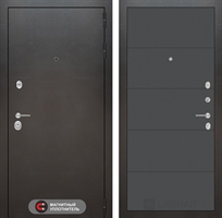 Входная металлическая дверь Лабиринт SILVER 11 - Графит софт 3905581