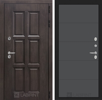 Входная металлическая дверь с Терморазрывом Лабиринт Лондон 13 - Графит софт 3905618