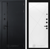 Входная металлическая дверь Лабиринт PIANO 24 - Белый софт 3919198