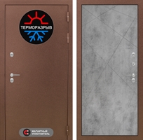 Входная металлическая дверь Лабиринт Термо Магнит 24 - Бетон светлый 3919209