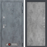 Входная металлическая дверь Лабиринт Бетон 24 - Бетон светлый 3920924