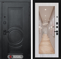 Входная металлическая дверь Лабиринт GRAND с Зеркалом 18 - Сандал белый 4049577