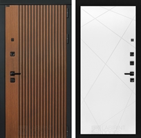 Входная металлическая дверь Лабиринт STORM 24 - Белый софт 4049873