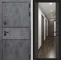 Входная металлическая дверь Лабиринт INFINITY с Зеркалом Максимум - Венге 4049937