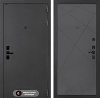 Входная металлическая дверь Лабиринт ACUSTIC 24 - Графит софт 4060274