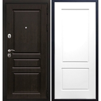 Входная металлическая дверь Премиум - Н ФЛ-117 Белый силк сноу 6775