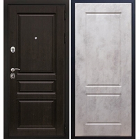 Входная металлическая дверь Премиум - H ФЛ-117 Бетон темный 6838