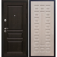 Входная металлическая дверь Премиум - Н ФЛ-183 Беленый дуб 6839