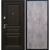 Входная металлическая дверь Премиум -H ФЛ-290 Бетон темный 6841