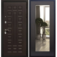 Входная металлическая дверь Премиум 3к Пастораль Венге с Зеркалом 7090