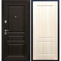 Входная металлическая дверь Премиум - H ФЛ-117 Беленый дуб 7400