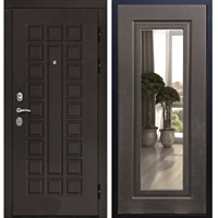 Входная металлическая дверь Монолит с Зеркалом Венге 20948