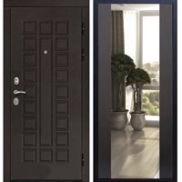 Входная металлическая дверь Монолит с Зеркалом СБ -16 Венге 20977