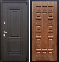 Входная металлическая дверь ESTET ФЛ-183 Орех темный 22219