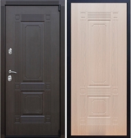 Входная металлическая дверь ESTET ФЛ-2 Беленый дуб 22266