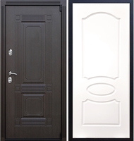 Входная металлическая дверь ESTET ФЛ-128 Белый силк сноу 22374