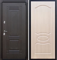 Входная металлическая дверь ESTET ФЛ-128 Беленый дуб 22379