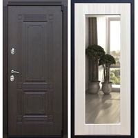 Входная металлическая дверь ESTET Пастораль Сандал белый с Зеркалом 22414