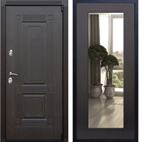 Входная металлическая дверь ESTET Пастораль Венге с Зеркалом 22417