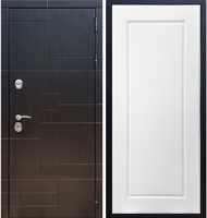 Входная металлическая дверь Нова Лабиринт ФЛ-119 Белый ясень 25987