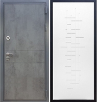 Входная металлическая дверь Гранит Бетон ФЛ-289 Белый ясень 27360