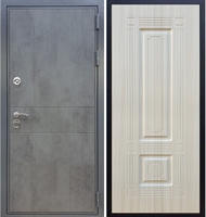 Входная металлическая дверь Гранит Бетон ФЛ-2 Сандал белый 27376